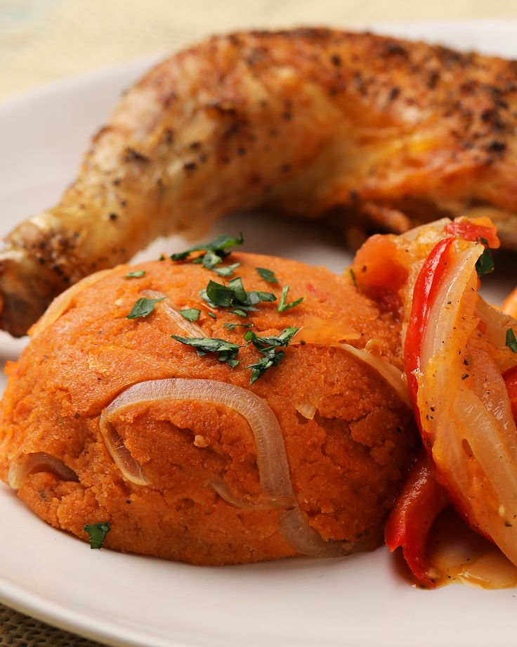 amiwo with grilled chicken